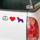 Vrede Liefde Newfoundlanders Bumpersticker (Op Truck)