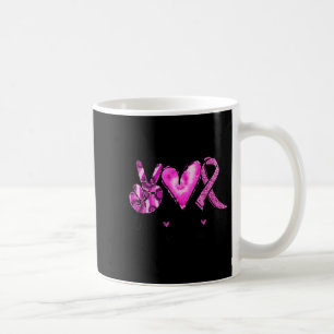 Vrede Liefde Nk Lint Borstkanker Bewustzijn Koffiemok
