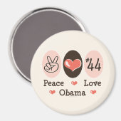 vrede liefde obama 44 magneet (Voorkant / Achterkant)