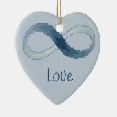 Vrede, liefde, oneindige versiering keramisch ornament (Rechts)