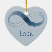 Vrede, liefde, oneindige versiering keramisch ornament (Voorkant)