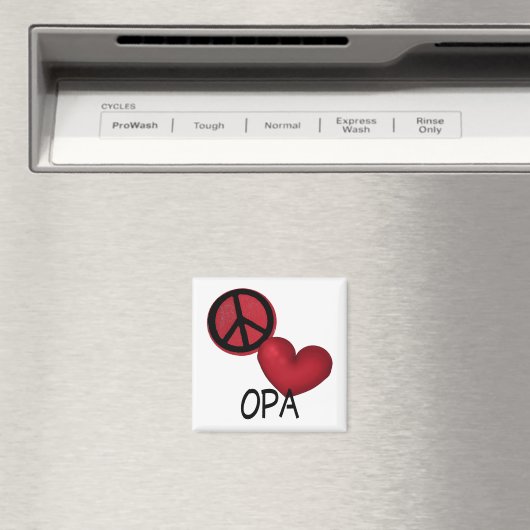 Vrede Liefde Opa Magneet (Insitu (Vaatwasser))