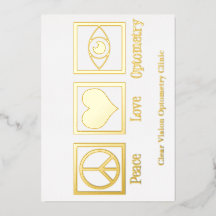 Vrede Liefde Optometrie Aangepaste Oogarts Goud