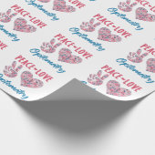 Vrede Liefde Optometrie Optometrist Cadeaupapier (Hoek)