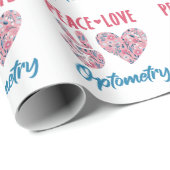Vrede Liefde Optometrie Optometrist Cadeaupapier (Rol Hoek)