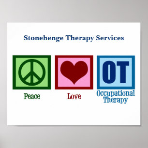Vrede Liefde OT Ergotherapie Poster