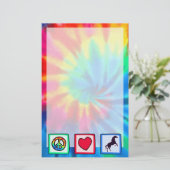Vrede, liefde, paarden briefpapier (Staand voorkant)