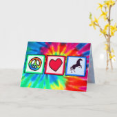 Vrede, liefde, paarden kaart (Gele Bloem)