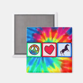 Vrede, liefde, paarden magneet (Voorkant / Achterkant)