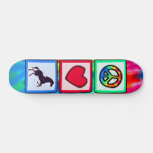 Vrede, liefde, paarden persoonlijk skateboard (Horizontaal)