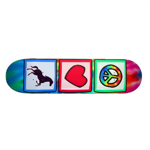 Vrede, liefde, paarden persoonlijk skateboard