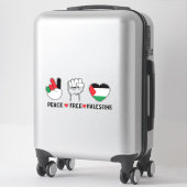 vrede liefde Palestina - vrijheid voor Palestijnen Sticker (Koffer)