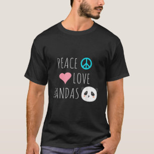 Vrede Liefde Panda's Panda Beer Dier Huisdier Lief T-shirt