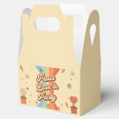 Vrede Liefde Party Retro Regenboog 6e Verjaardag Bedankdoosjes (Geopend)