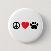 Vrede, Liefde, Paw Button (Voorkant)