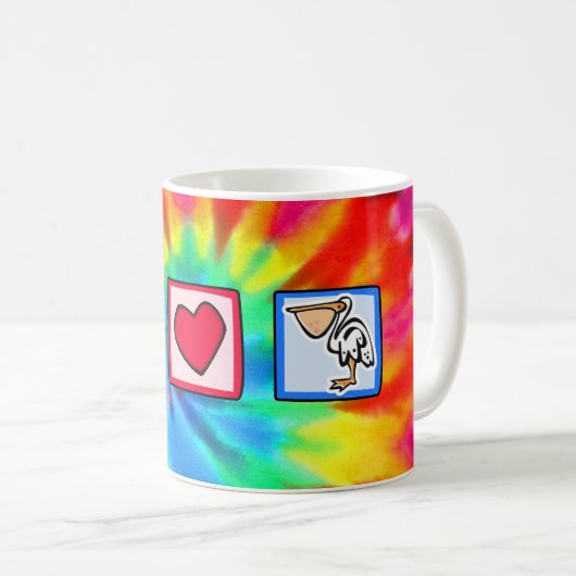 Vrede, liefde, Pelicans Koffiemok (Voorkant rechts)