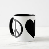 Vrede, Liefde & Pelicans Mok (Voorkant links)