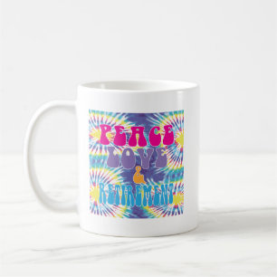 Vrede Liefde & Pensioen met Tie Dye Koffiemok