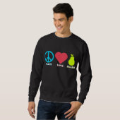 Vrede Liefde Peren Grappig Peer Fruit Trui (Voorkant volledig)
