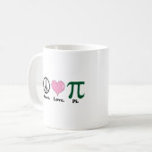 vrede liefde pi koffiemok (Voorkant links)