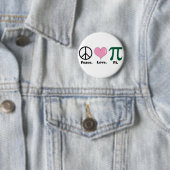 vrede liefde pi ronde button 5,7 cm (In situ)