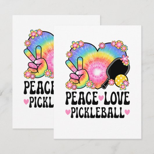 Vrede Liefde Pickleball Aankondiging (Voorkant / Achterkant)