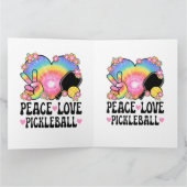 Vrede Liefde Pickleball Bedankkaart (Binnen)