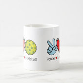 Vrede Liefde Pickleball Koffie Mok (Center)