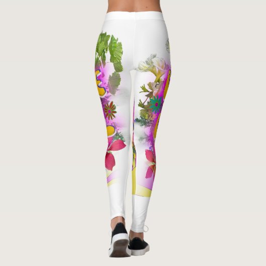 Vrede, Liefde, Pickleball Leggings (Achterkant)