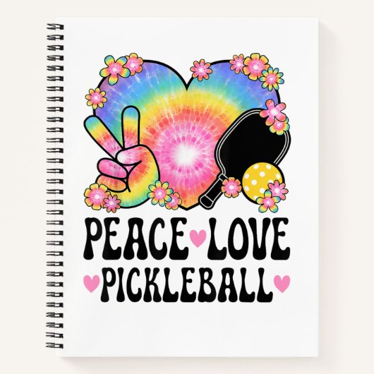 Vrede Liefde Pickleball Notitieboek (Voorkant)