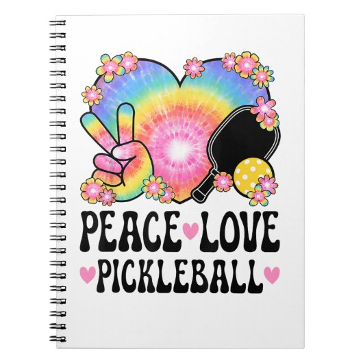 Vrede Liefde Pickleball Notitieboek (Voorkant)