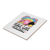 Vrede Liefde Pickleball Tegeltje (Zijkant)