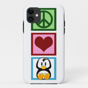 Vrede Liefde Pinguïns iPhone 11 Hoesje