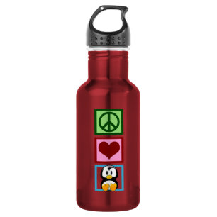 Vrede Liefde Pinguïns Waterfles