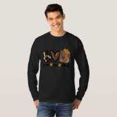 Vrede Liefde Pitbull Leopard Zonnebloem Voor Pitbu T-shirt (Voorkant volledig)
