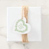 Vrede, liefde, plezier maîtletoe kerstgroen bedankjes labels (In situ)