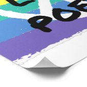 Vrede. Liefde. Poëzie. Poster (Hoek)