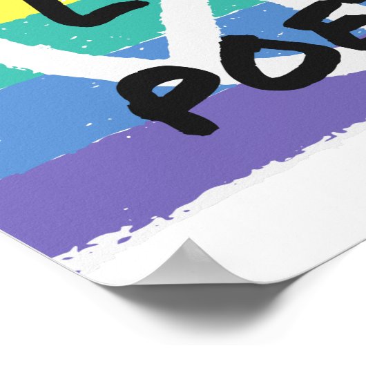 Vrede. Liefde. Poëzie. Poster (Hoek)