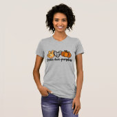 Vrede Liefde Pompoenen Dames T-shirt (Voorkant volledig)