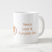 Vrede Liefde & Pompoentaart Grote Koffiekop (Voorkant rechts)