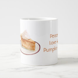 Vrede Liefde & Pompoentaart Grote Koffiekop