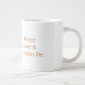 Vrede Liefde & Pompoentaart Grote Koffiekop (Rechts)