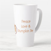 Vrede Liefde & Pompoentaart Latte Mok (Rechterhoek)