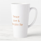 Vrede Liefde & Pompoentaart Latte Mok (Rechts)
