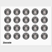 Vrede Liefde & Poten Poes Positieve Vibes Hond Lie Ronde Sticker (Vel)
