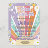 Vrede Liefde & Pret Groovy Hippie Zon & Madeliefje Kaart (Voorkant / Achterkant)