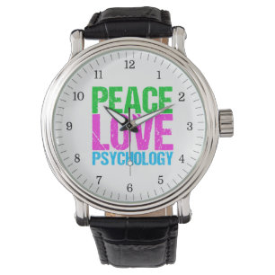 Vrede Liefde Psychologie Leuk Horloge