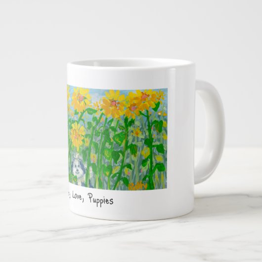 Vrede, liefde, Puppies Mok (Voorkant rechts)