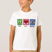 Vrede Liefde Raccoons Kinder T-shirt (Voorkant)