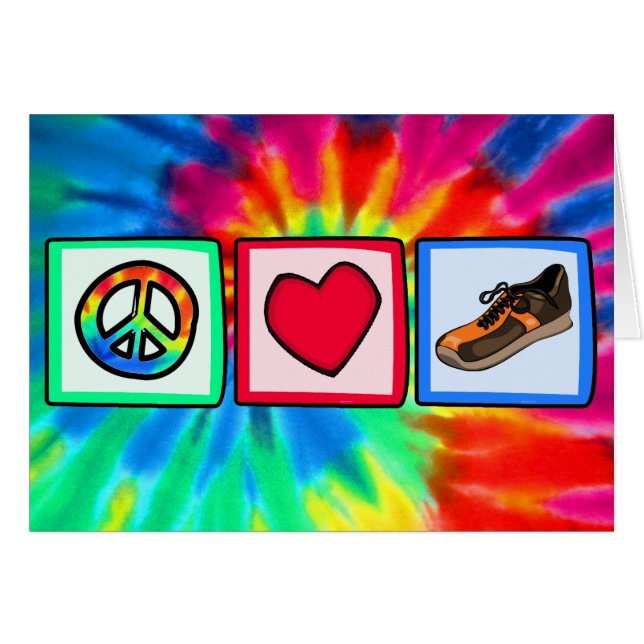 Vrede, liefde, rennen (Voorkant Horizontaal)